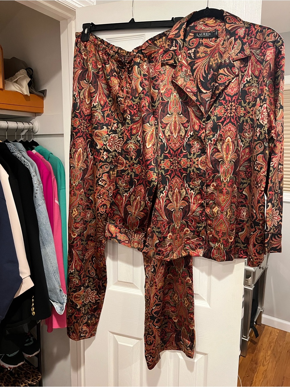 NWOT Ralph Lauren Paisley Print Lounge Set